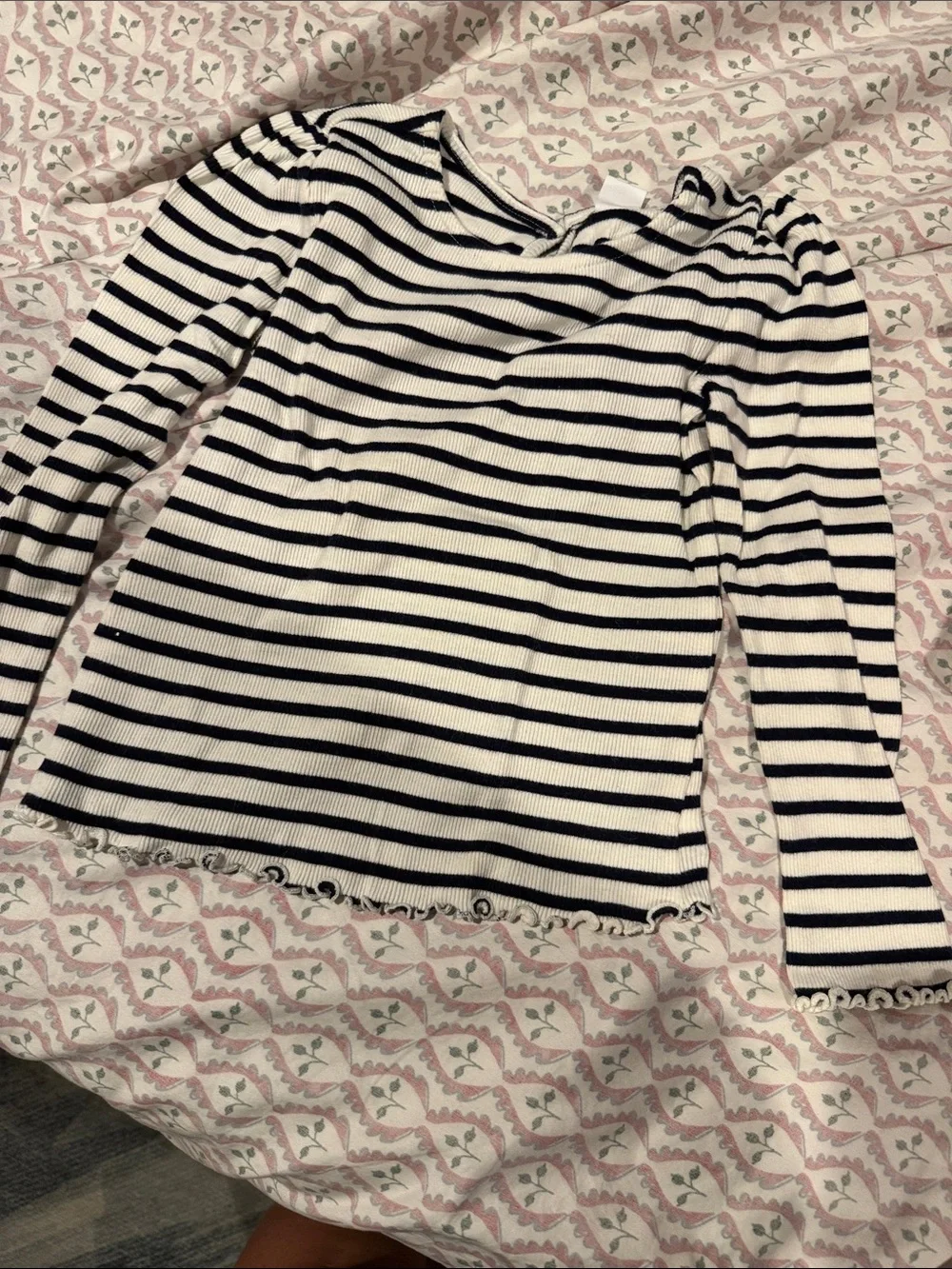 GAP Kids Long Sleeve Tops Pack - Lilac, Black Stripe, Cream, Pinks